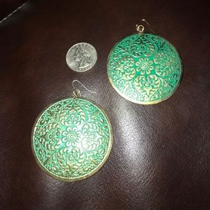 Round Dangle Earrings